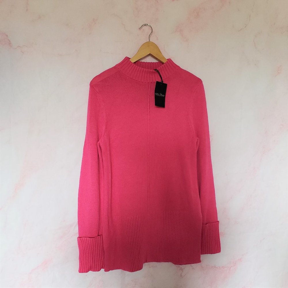 GoldRay Rib Cuff Side Slit Pullover size S - Picture 2 of 10